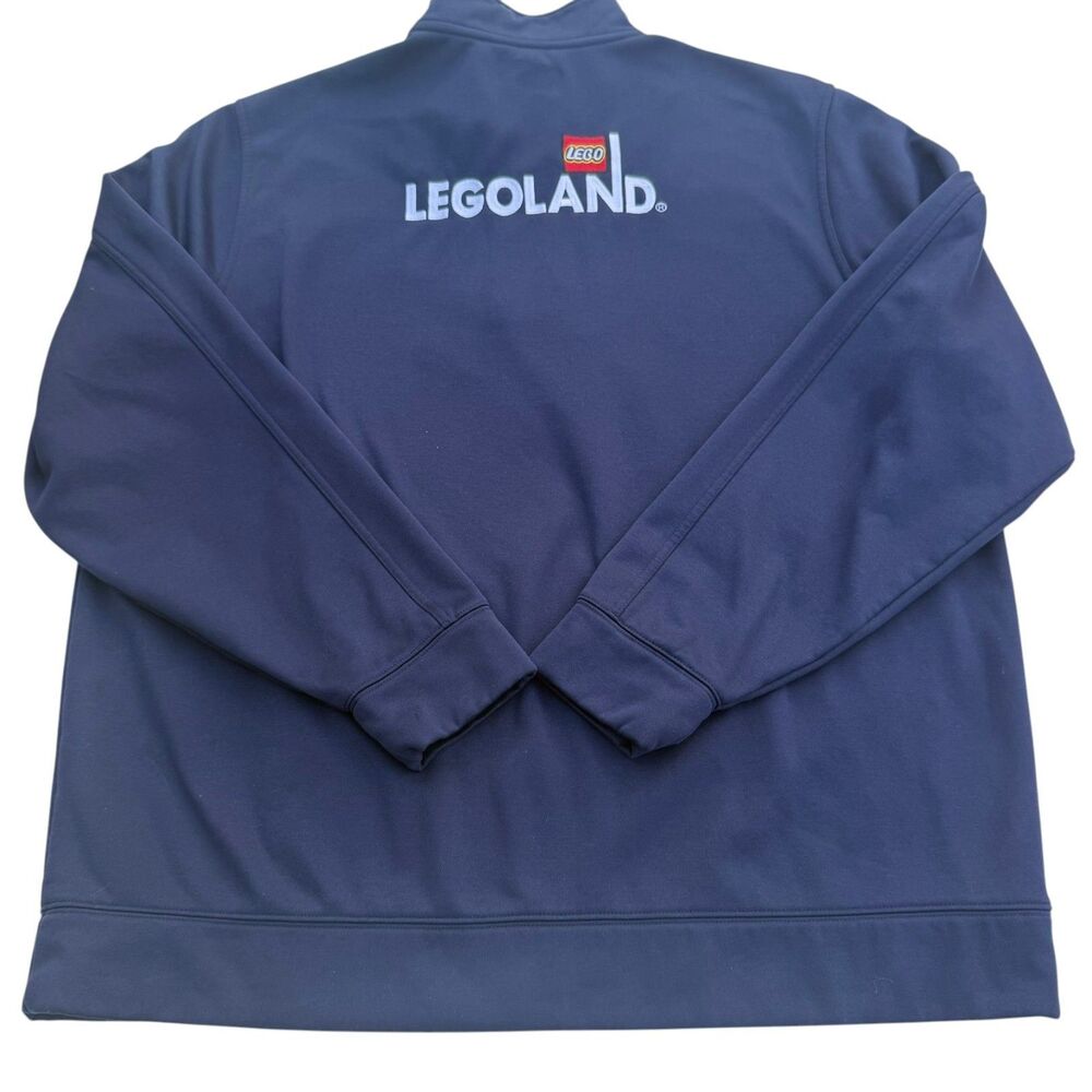 LEGOLAND California Employee Jacket XL Navy Blue 1/4 Zip Staff Uniform Pullover